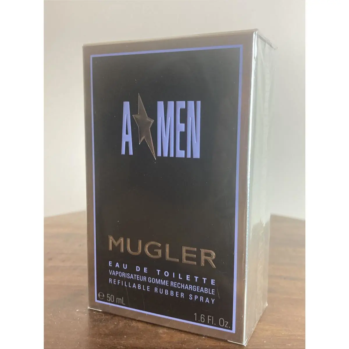 A Men Eau de Toilette 1.6oz/50ml Refillable Rubber Spray by Mugler