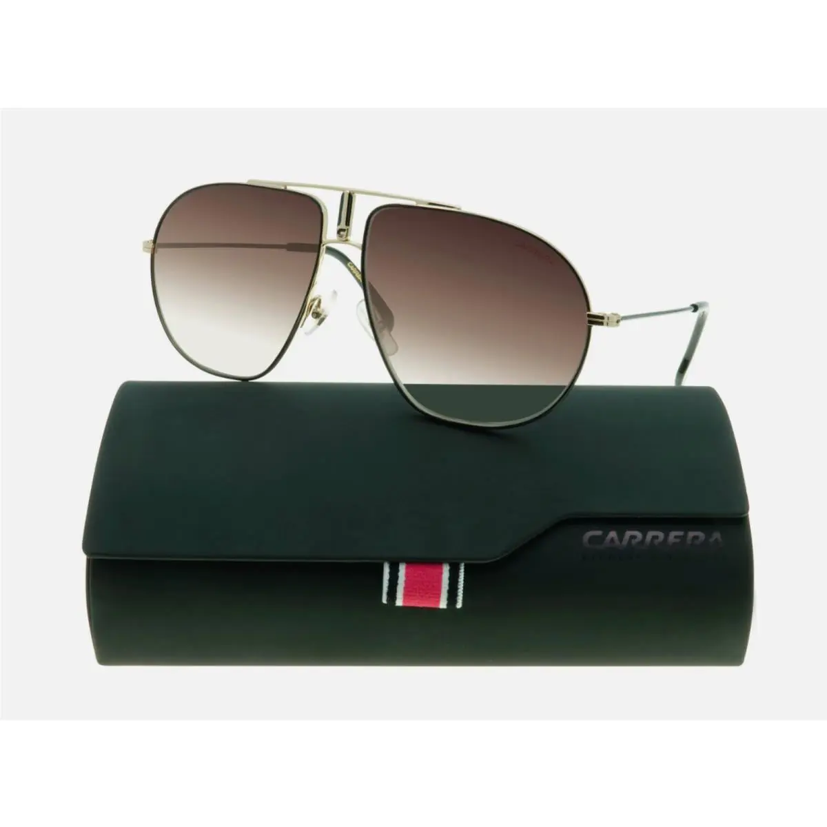 Carrera Aviators Sunglasses Bound 2M2HA Classic Black Gold Frame - Frame: Gold, Lens: Brown