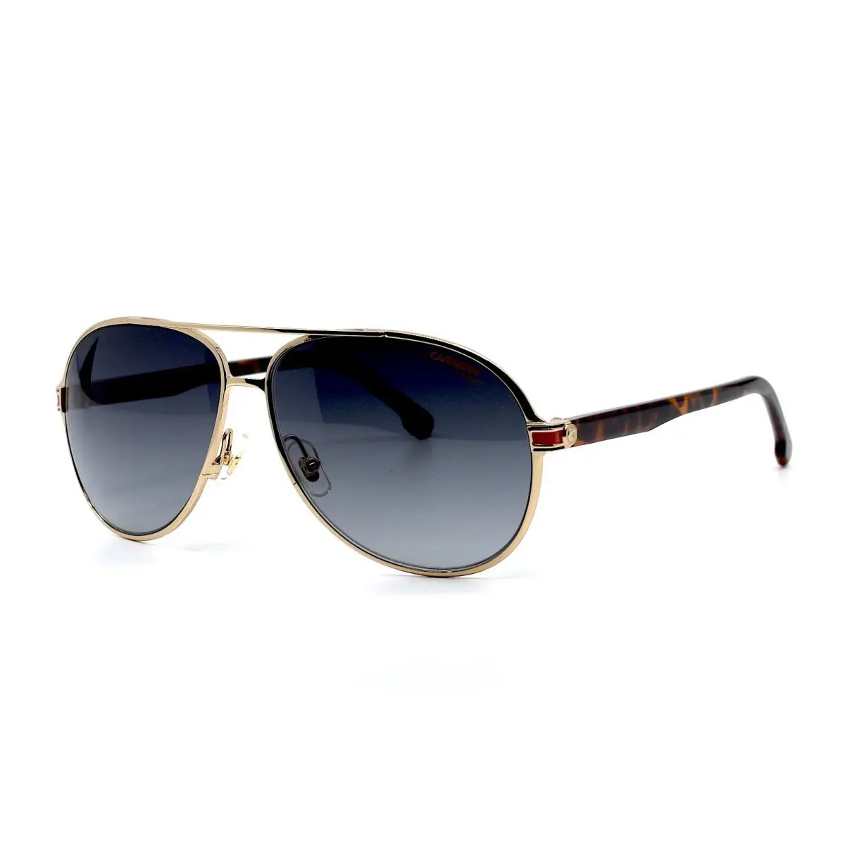 Carrera 1051/S Gold Grey Aviator Unisex Sunglasses 61-13-140 - Frame: Gold, Lens: Gray