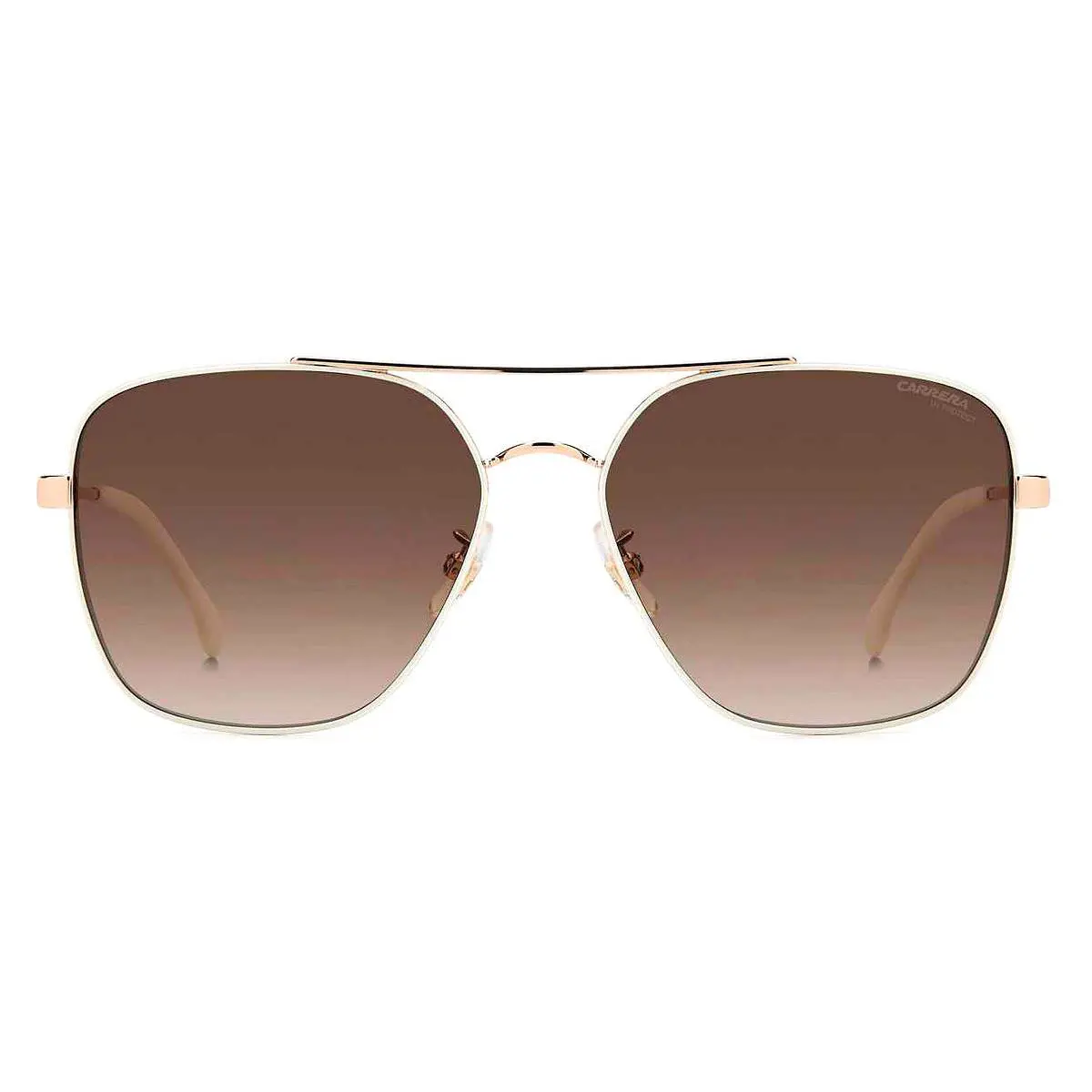 Carrera Car Sunglasses White Copper Gold / Brown Gradient - Frame: White Copper Gold / Brown Gradient, Lens: Brown Gradient