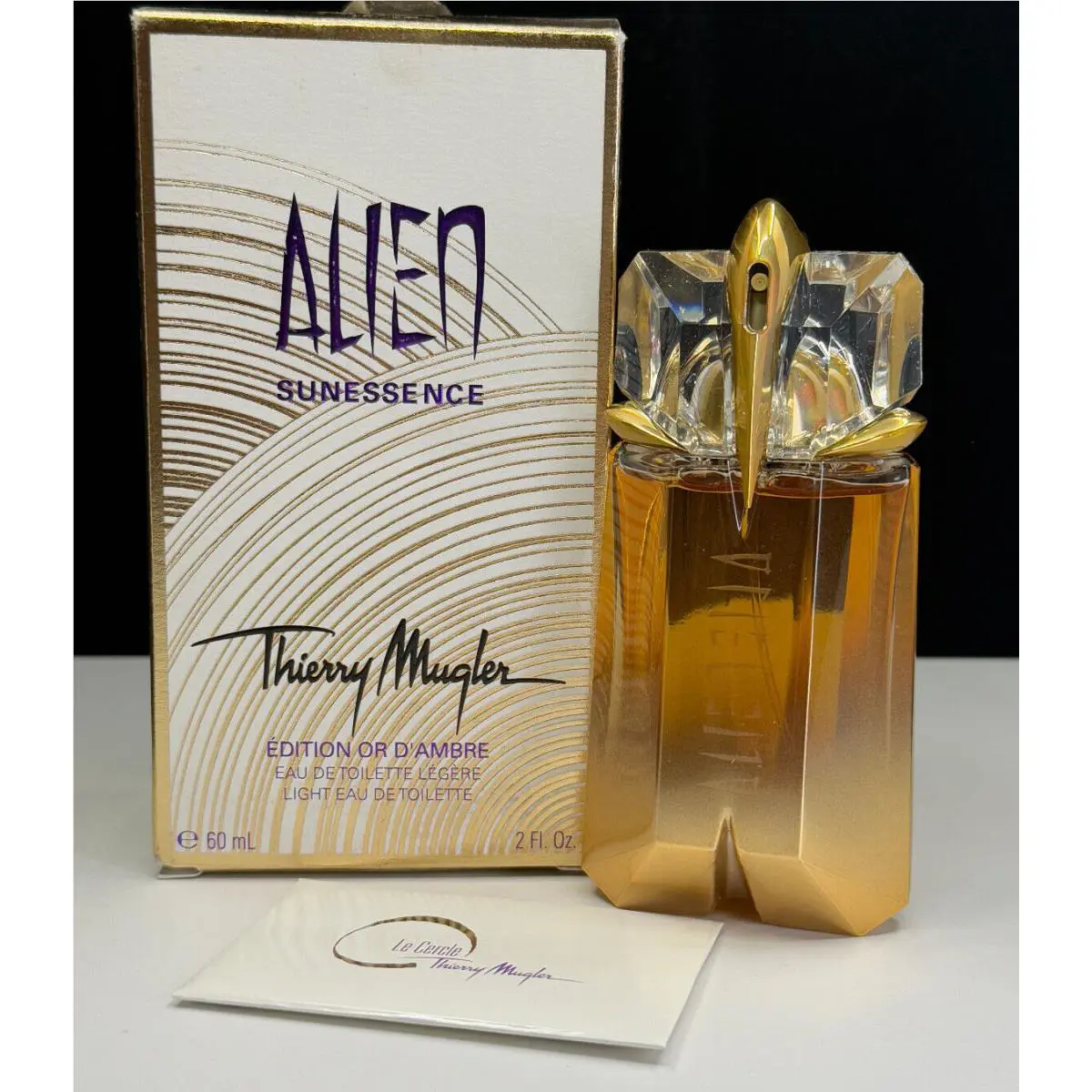 Alien Sunessence Thierry  Edition or D`ambre Edt Woody Perfume 2 oz Check by Mugler