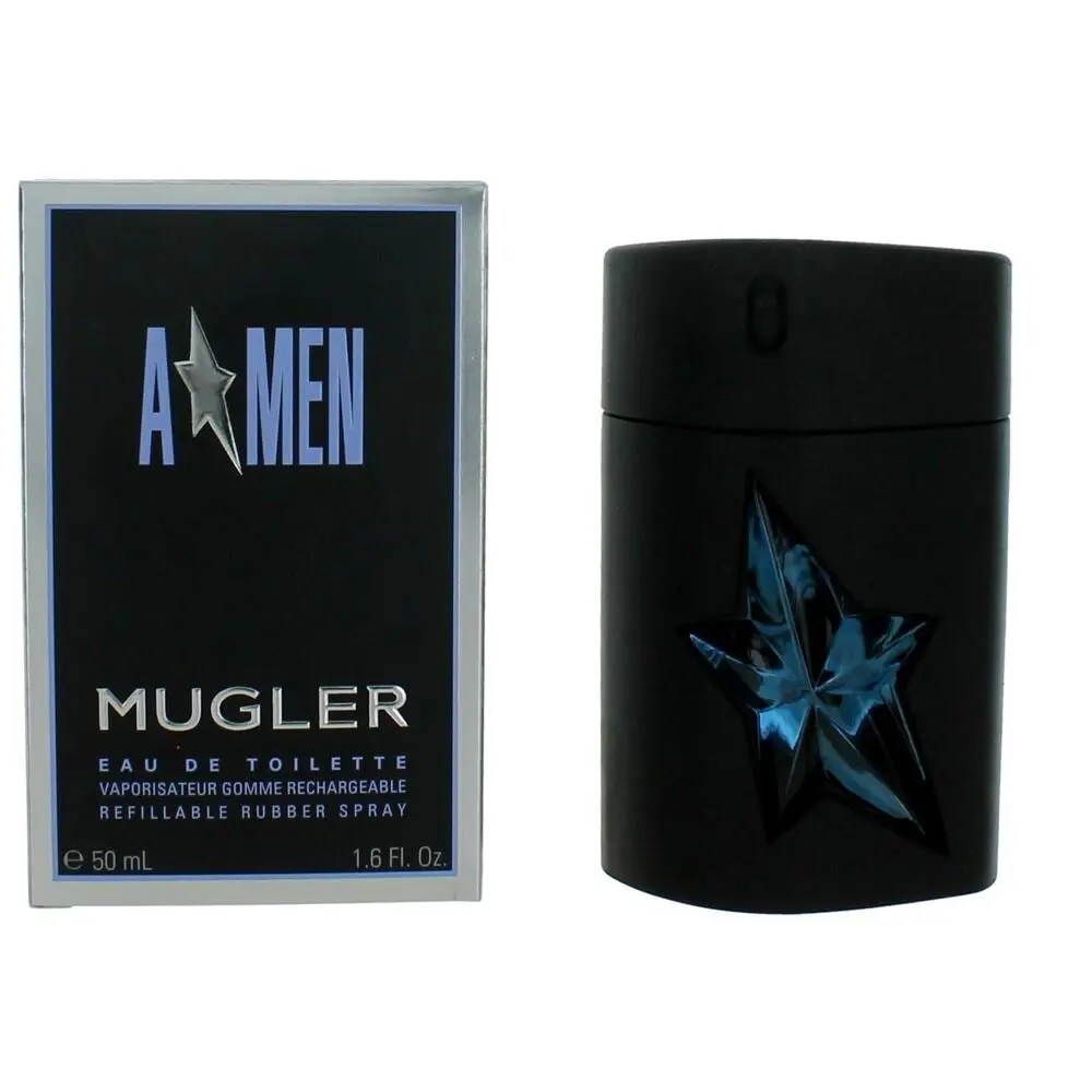 A Men Angel 1.7 OZ Eau DE Toilette Refillable Rubber Spray Thierry  by Mugler