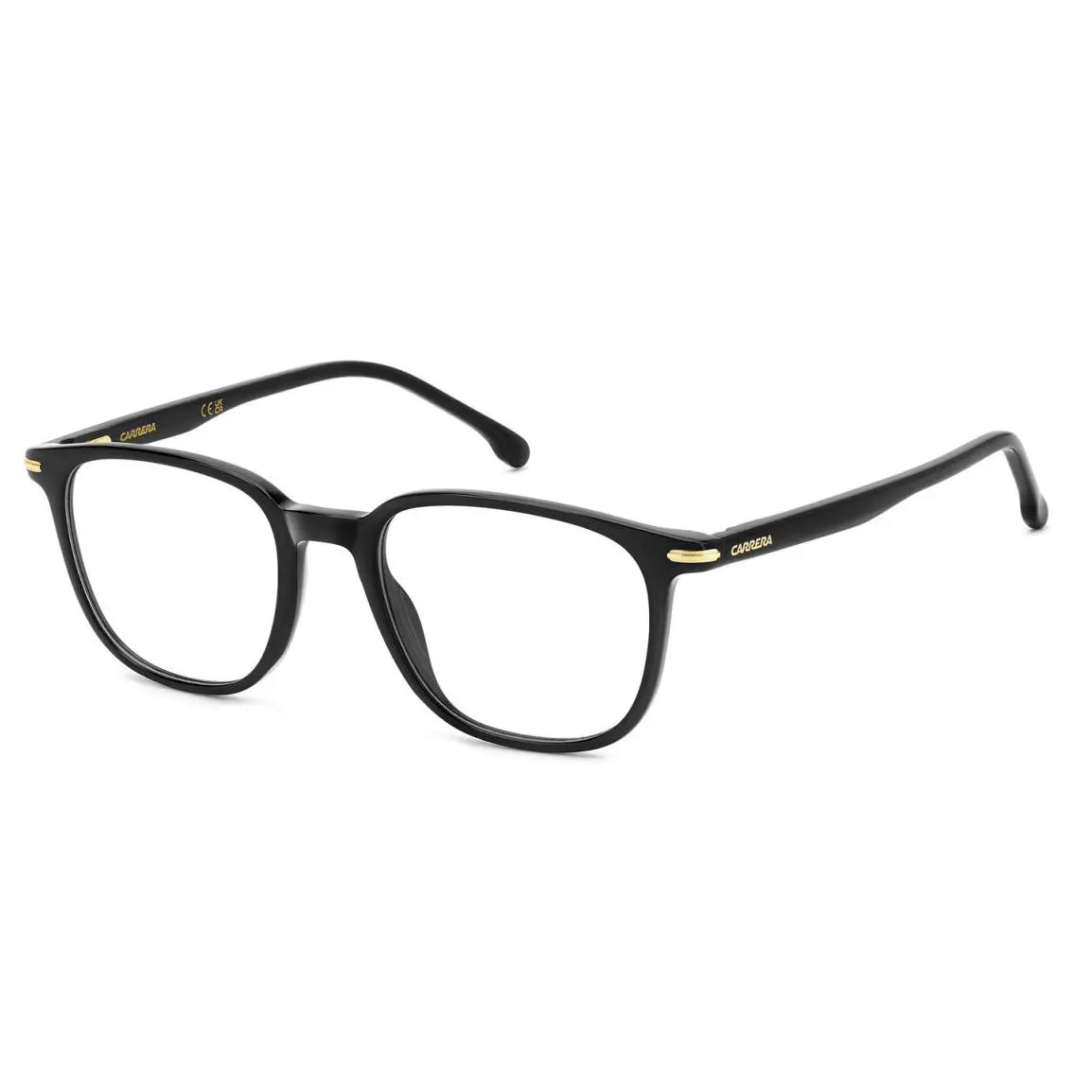 Carrera 348 2M2 Black Gold Rectangular Men`s Eyeglasses