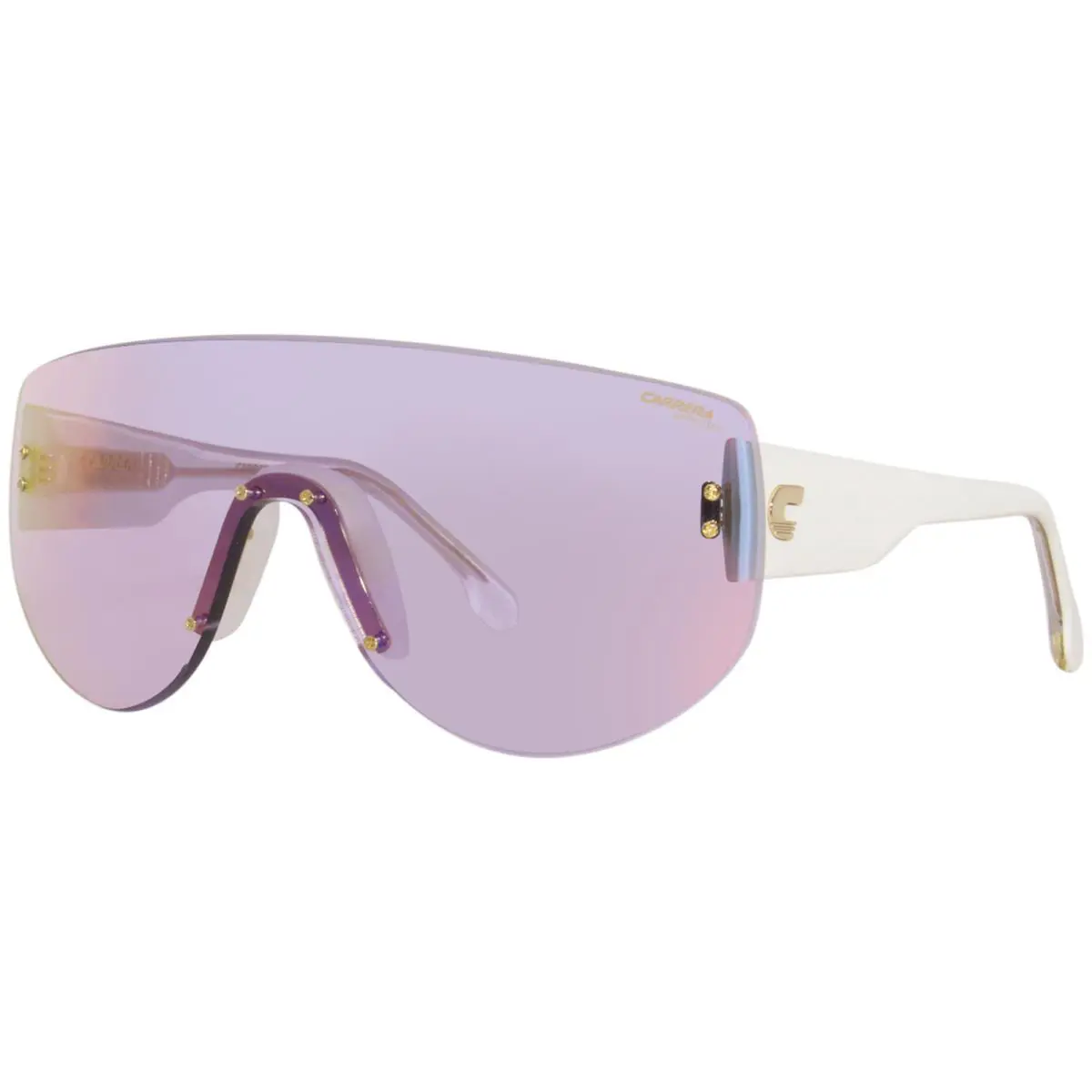 Carrera Flaglab-12 2UCTE Special Edition Sunglasses Women`s Violet/white 99mm - Frame: White, Lens: Purple