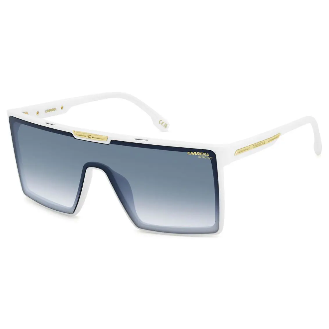 Carrera Victory C 07/S VK6 08 White/dk Blue Shaded Mask Men`s Sunglasses