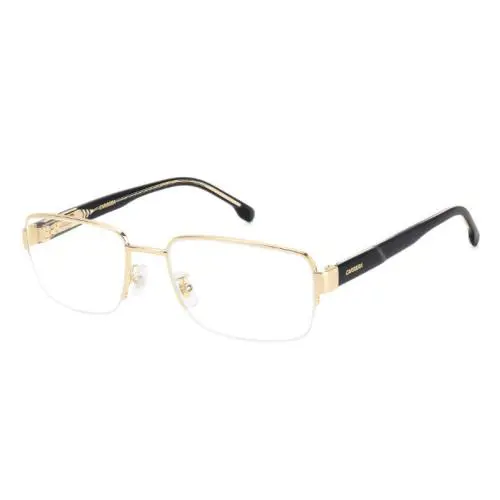 Carrera C Flex 05/G J5G Gold/black Rectangular Men`s Eyeglasses - Frame: Gold/Black, Lens: Clear