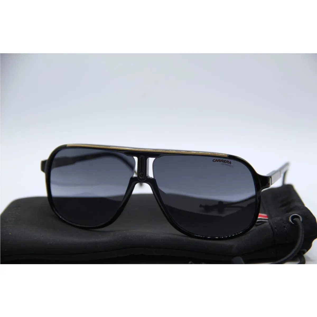 Carrera 1047/S 2M29O Black Gold Sunglasses W/case 62-10
