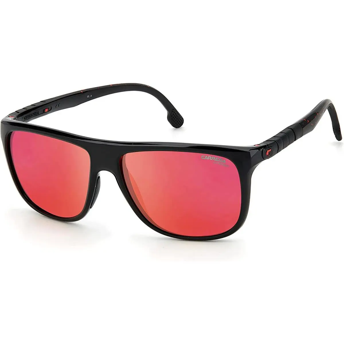 Carrera Hyperfit 17/S 0IT Black Red Unisex Sunglasses with Bracelet