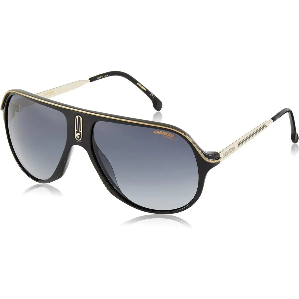Carrera Unisex Sunglass Style Safari65/N Rectangular Black/grey Shaded - Black, Grey