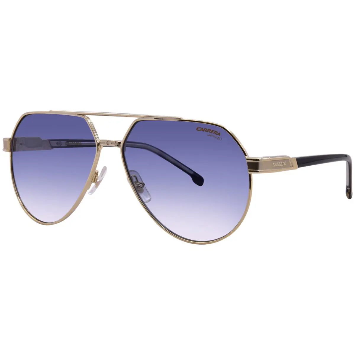 Carrera 1067/S J5G Sunglasses Men`s Gold/blue Lenses Pilot Style 62mm