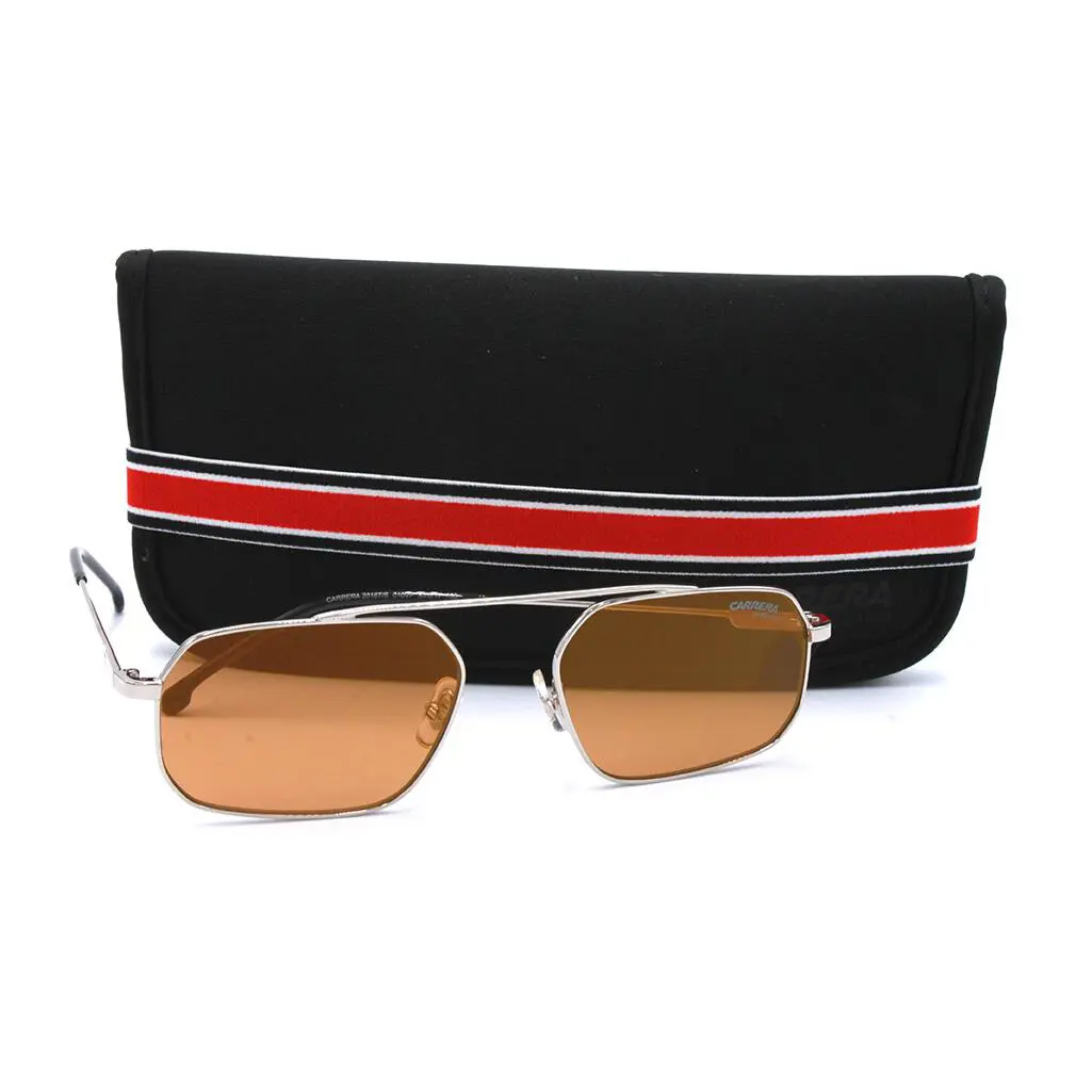 Carrera 2016T/S 010VP Palladium Silver Sunglasses w/ Gold Mirrored Lenses