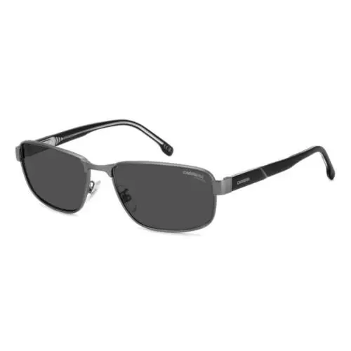 Carrera C Flex 09/G/S R-81 Matte Ruthenium/grey Rectangle Men`s Sunglasses - Frame: Matte Ruthenium, Lens: Grey