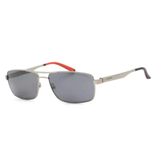 Carrera Men`s Sunglasses Matte Ruthenium Rectangular Metal Frame CA8011/S R81 58