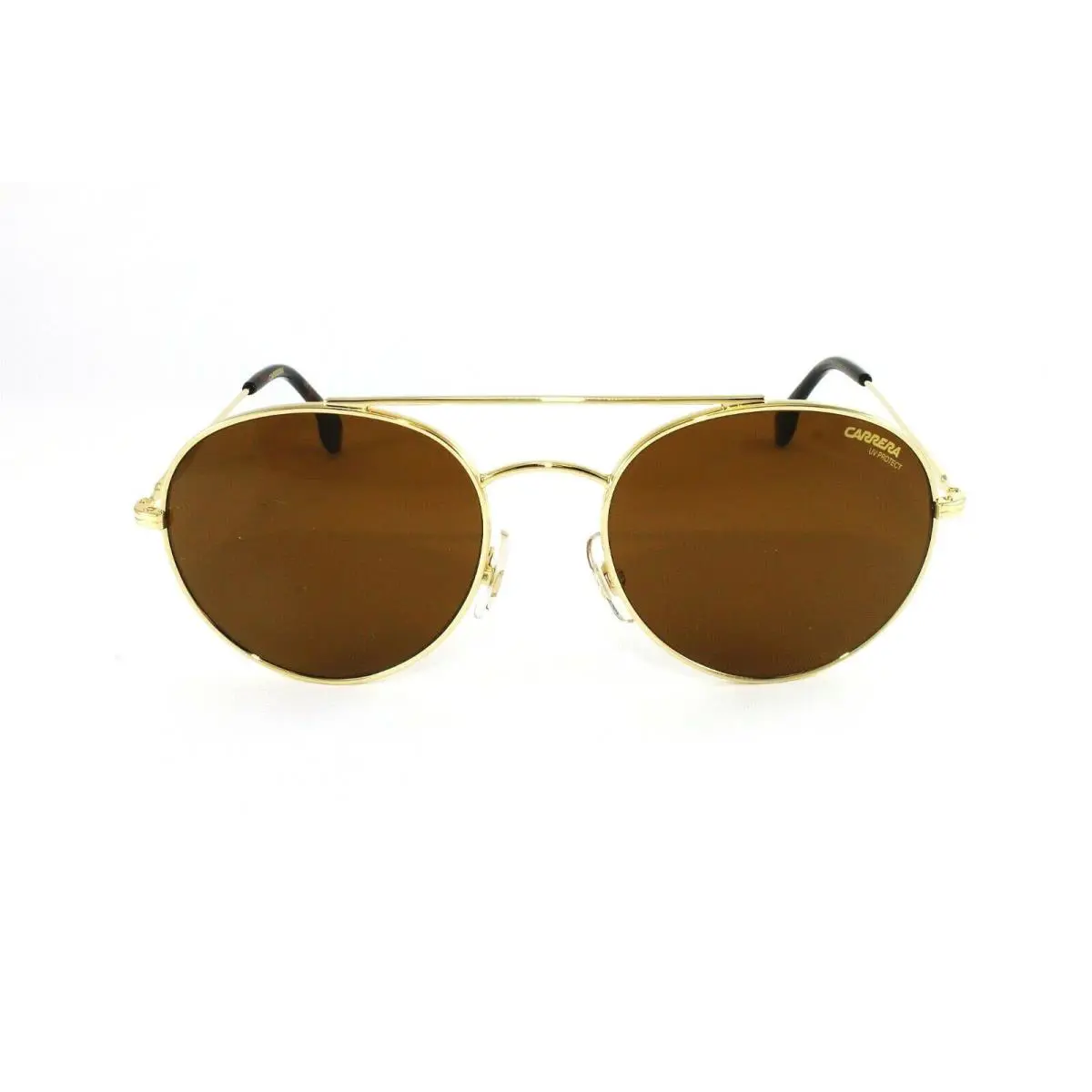 Carrera Men`s Round Sunglasses CA131S 06J Gold Havana Brown Lens Size 56mm
