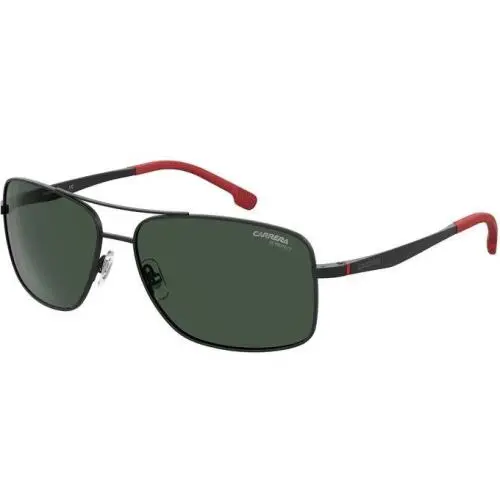 8040/S 0003/QT Matte Black/green Rectangle Men`s Sunglasses by Carrera