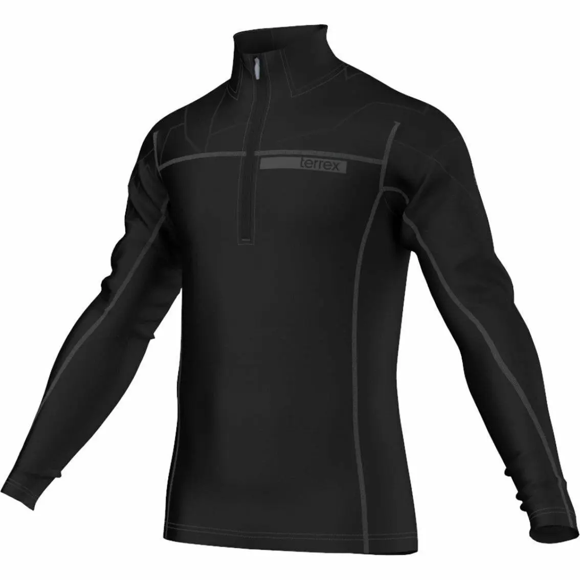 Adidas Outdoor Terrex Ice Sky Shirt Black Small Medium W Tag