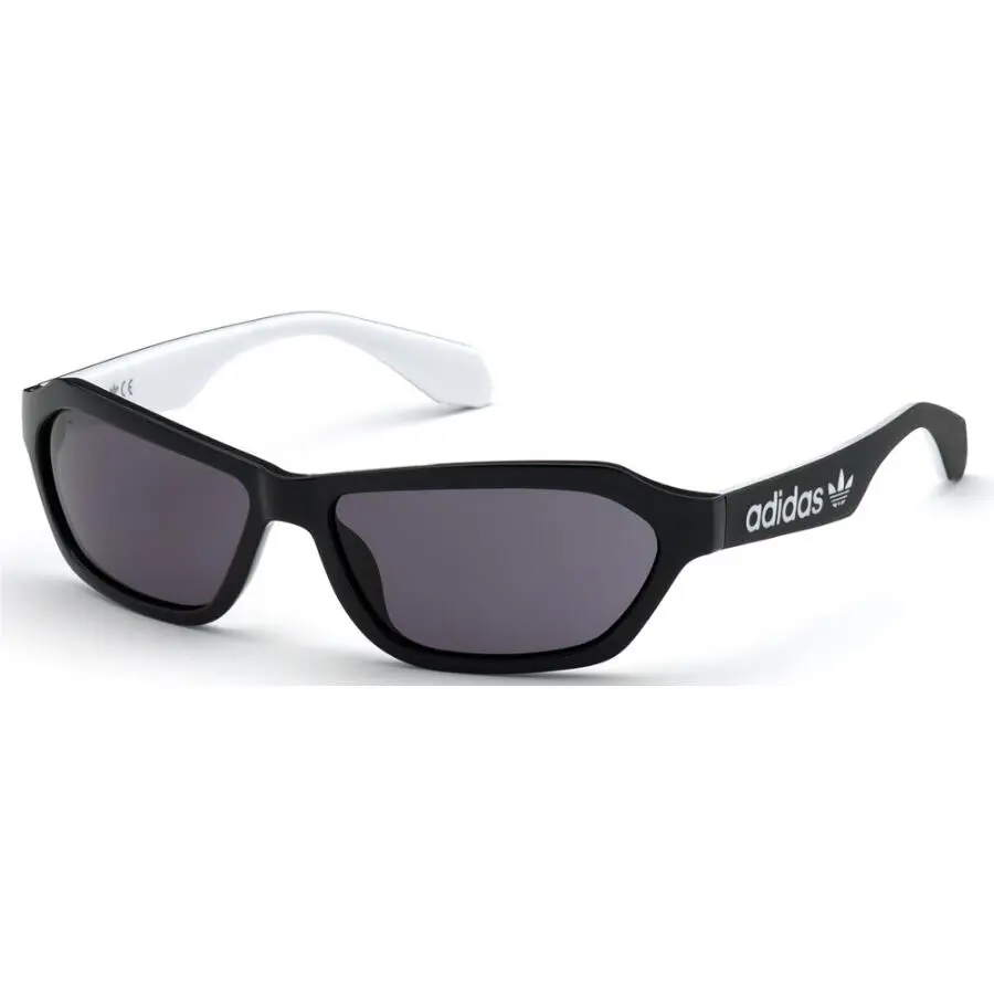 Adidas Originals 58mm Geometric Sunglasses Unisex B/sk OR0021 - Frame: Shiny Black, Lens: Smoke