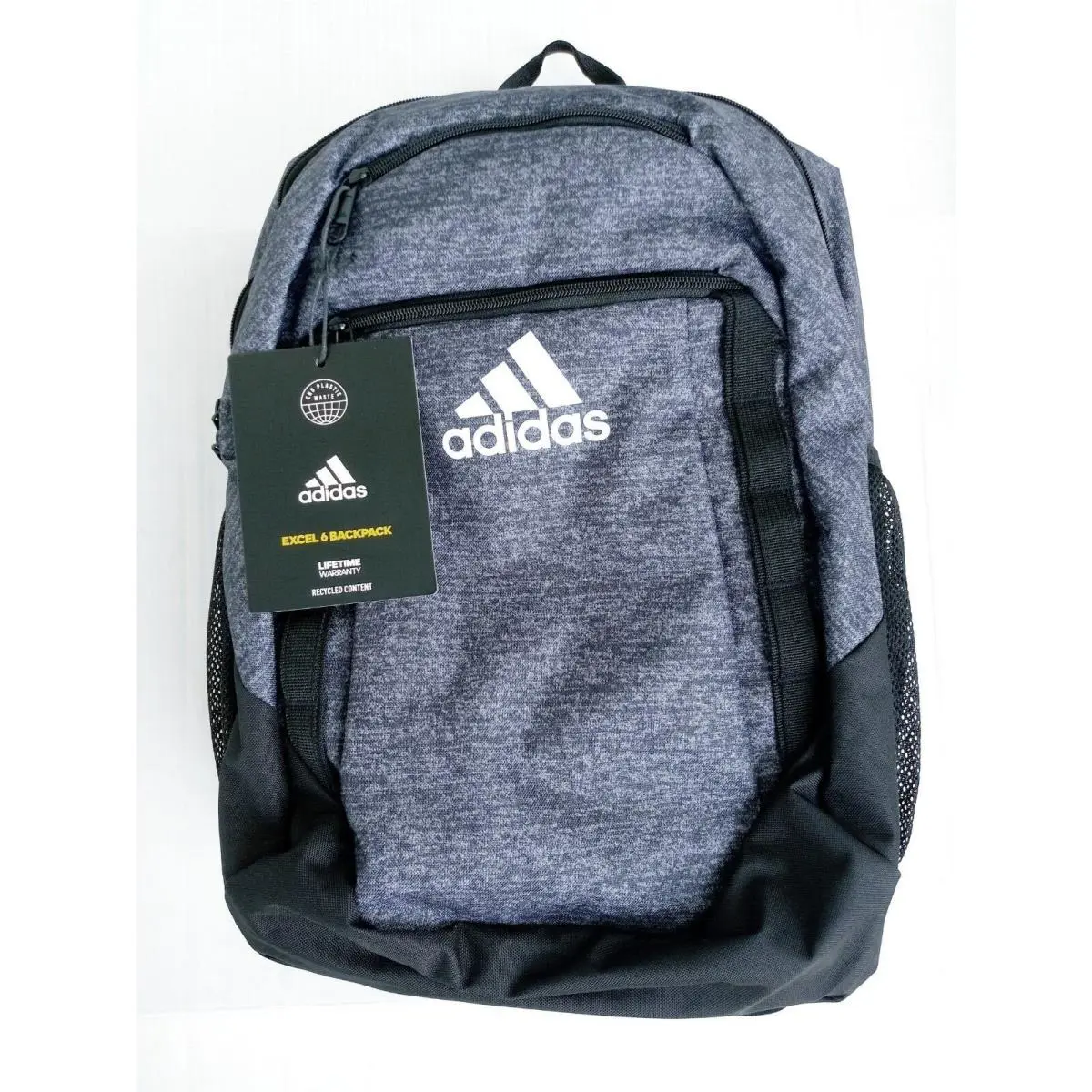 Recycled Content Backpacks. 3 Different Styles Colors Available JERSEY BLACK/WHITE by Adidas