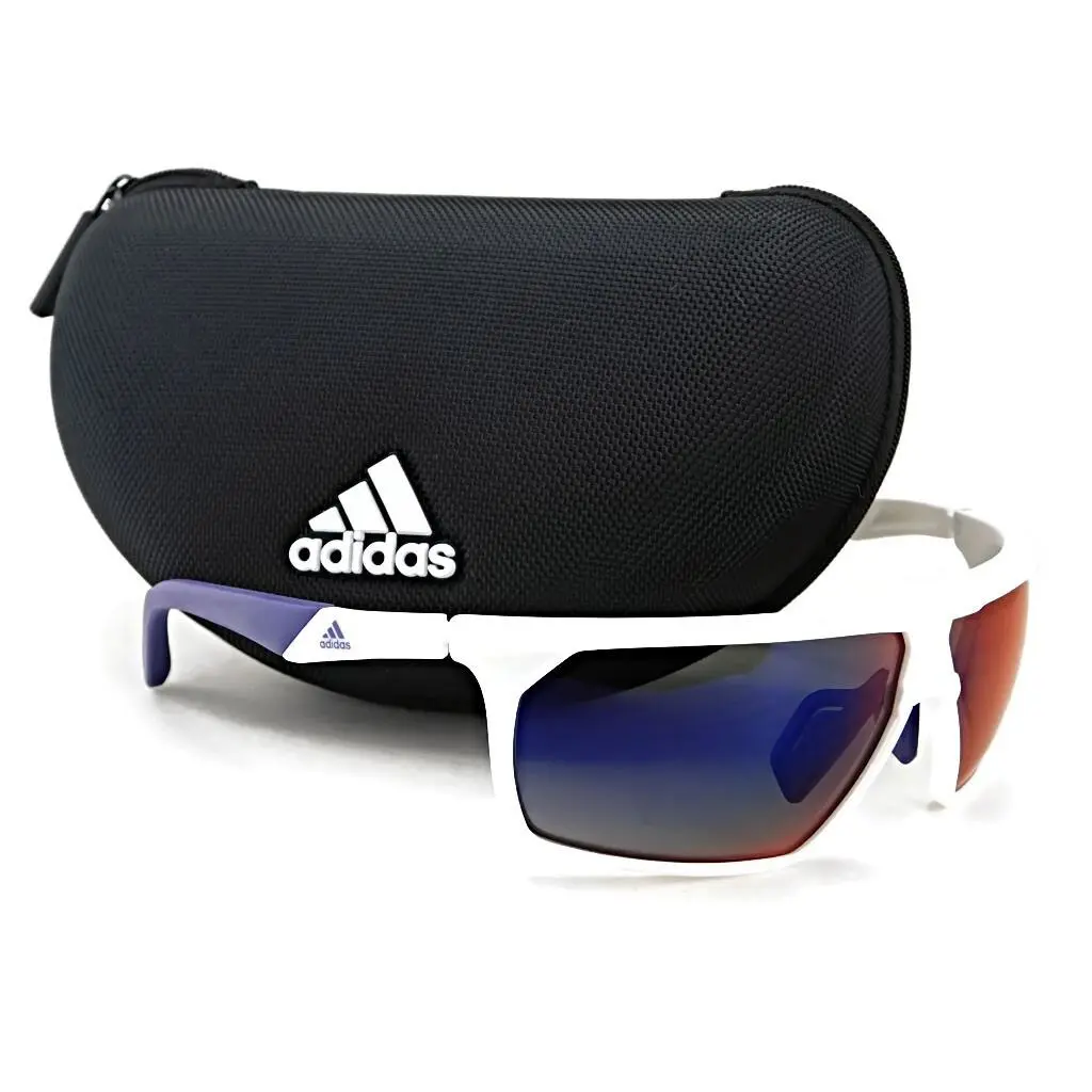 Adidas Sport Sunglasses SP0030 217 - White / Violet Contrast Lens