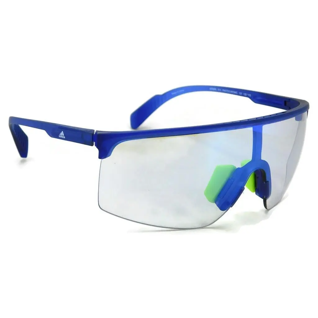 Adidas Sport Sunglasses SP0005 Matte Blue / UV Light Adapting Blue Vario Lens