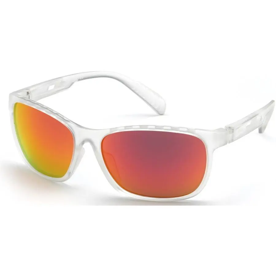 Adidas Sport Sunglasses - SP0014/S 26G - Frosted White / Grey-red Mirror