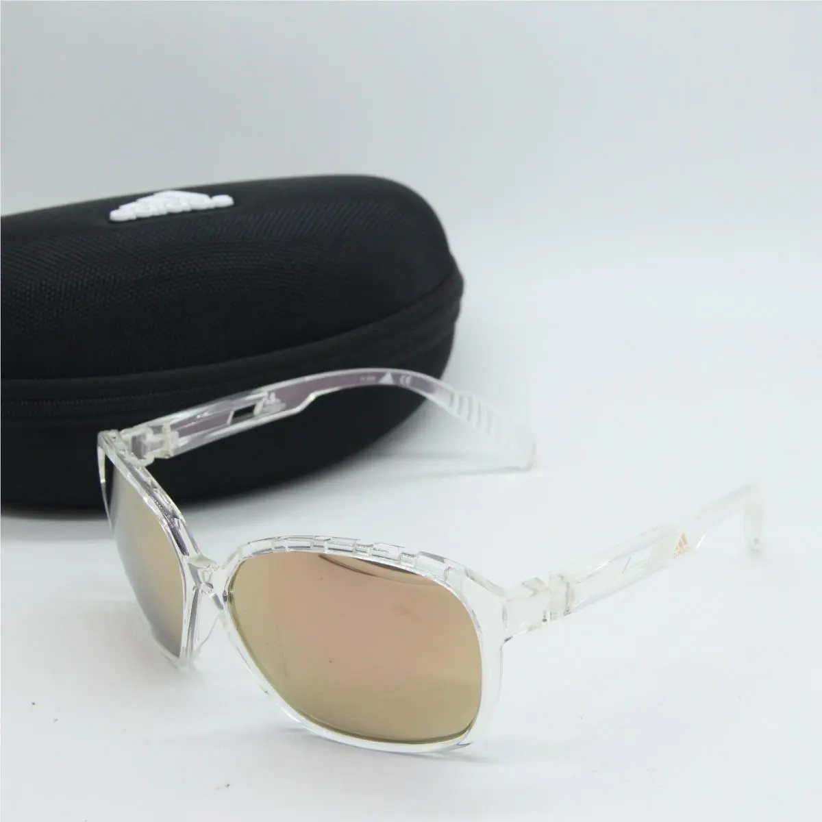 Adidas SP 0013 26G Transparent Rose Gold Sunglasses W/case 61-13