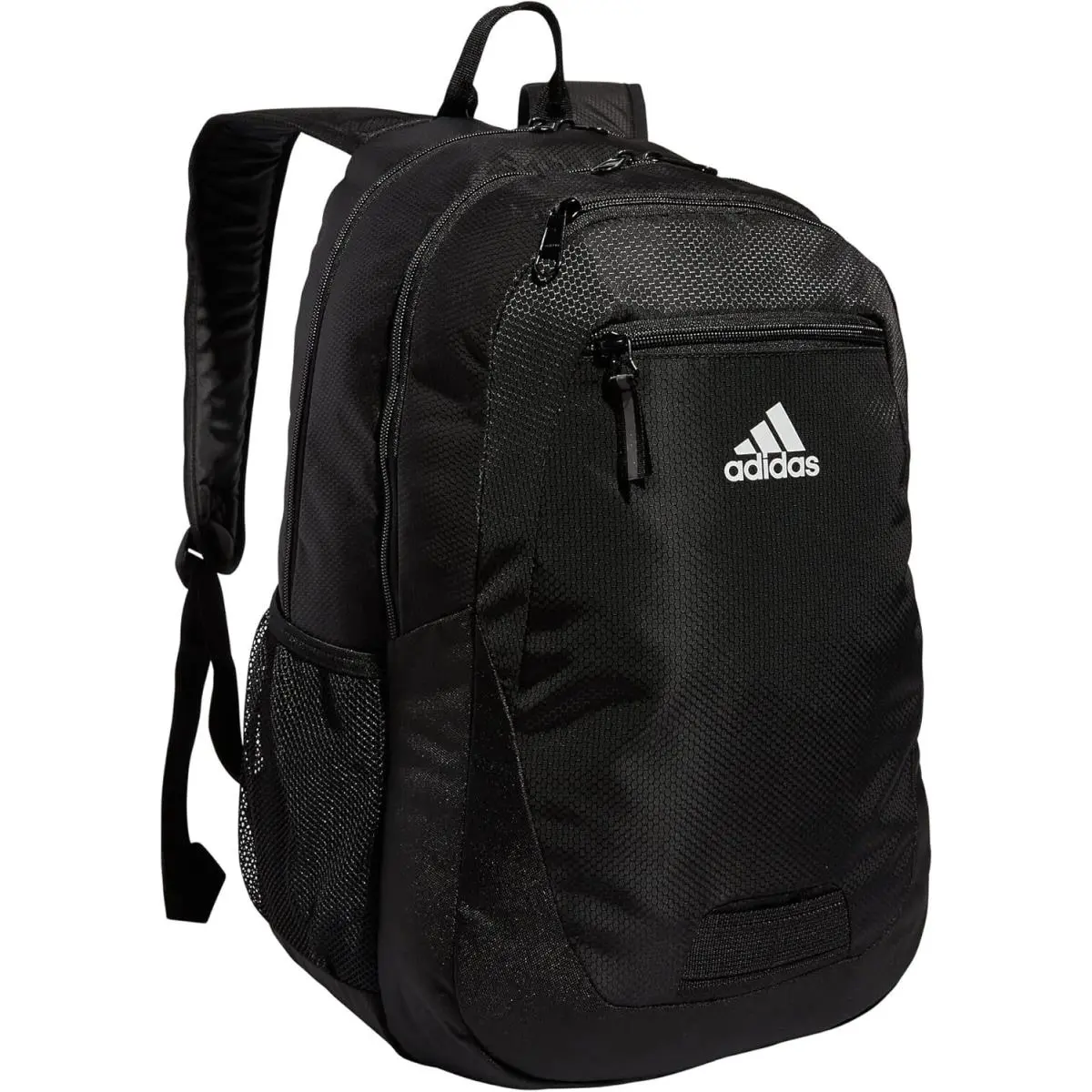 Adidas Foundation Backpack 38L Durable Large Athletic One Size Black/white