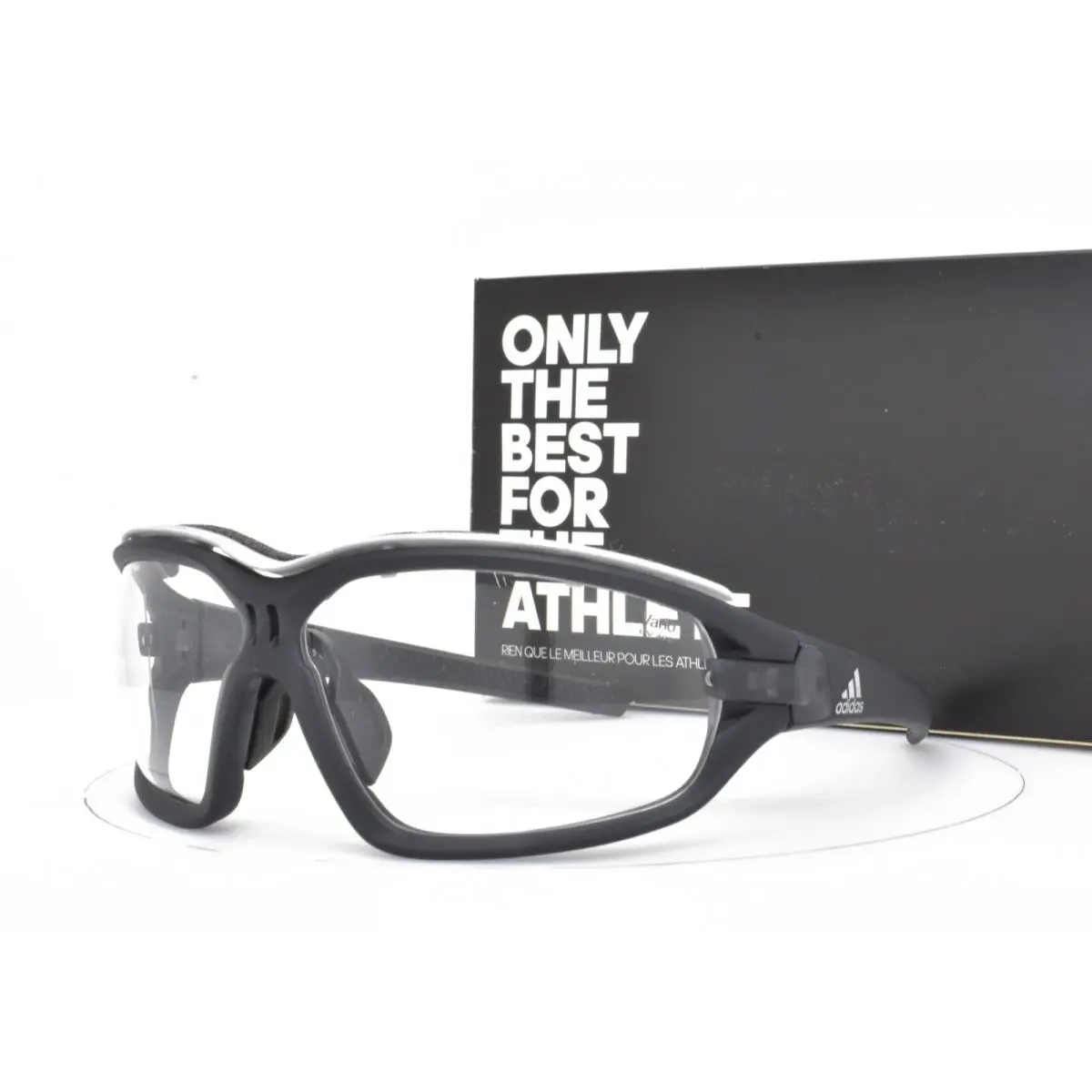 Vario Lens Adidas Sunglasses Matte Black Shield Silhouette Made Austria