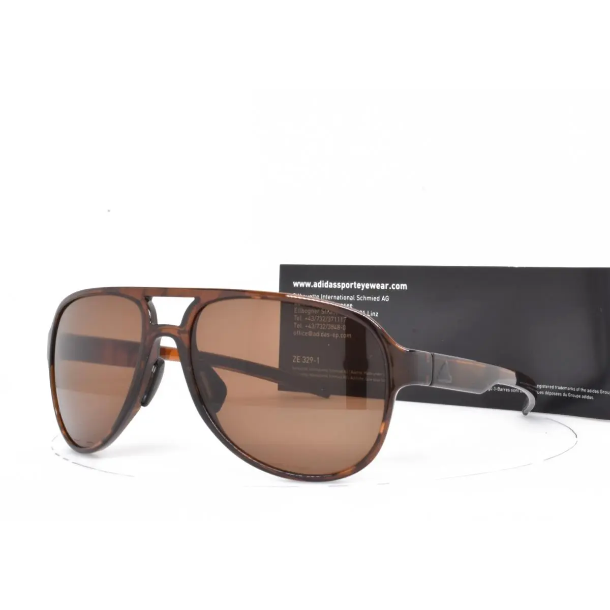 Adidas Sunglasses by Silhouette Matte Red Black Havana Lst Lens Austria 33 6000