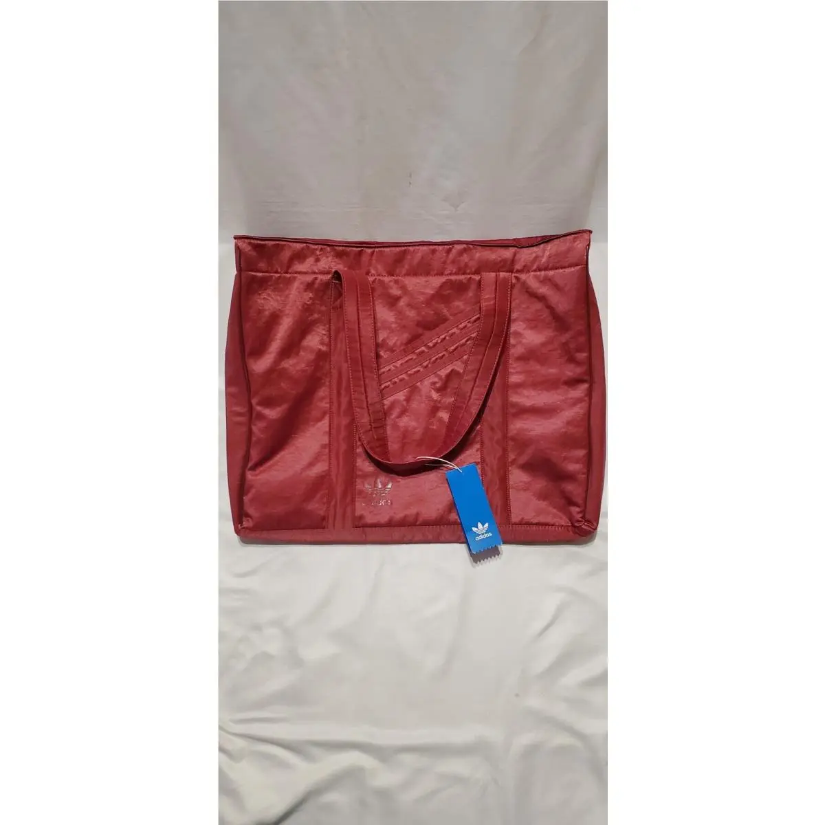 Addias Women`s 3-Stripes Wine Burgundy Shopper Tote Bag by Adidas