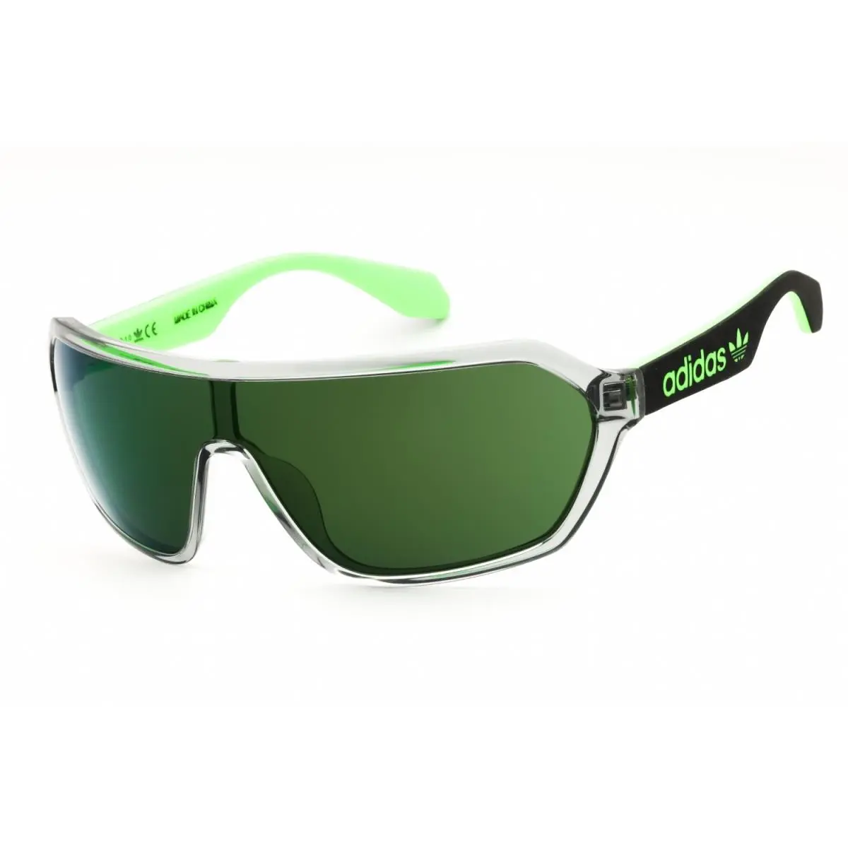 OR0022 20Q Sunglasses Grey Frame Green Mirror Lenses 00mm by Adidas