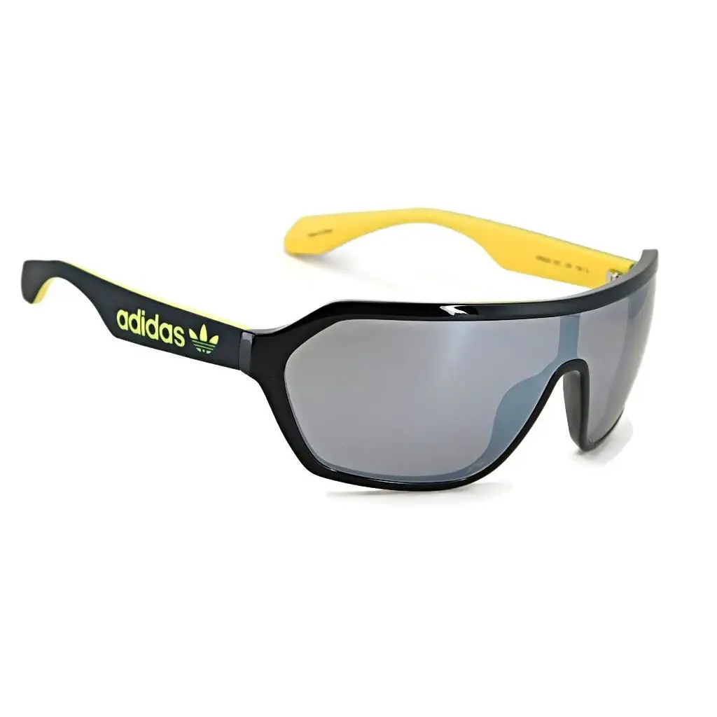 Adidas Originals Sunglasses OR0022 02C - Shiny Black / Silver Mirror Lens