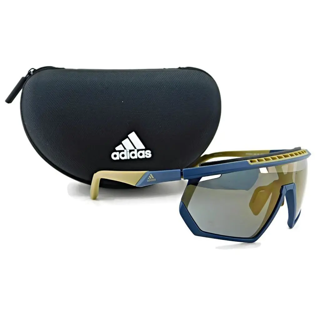 Adidas Sport Sunglasses SP0029-H 92G Blue / Gold Mirrored Lens