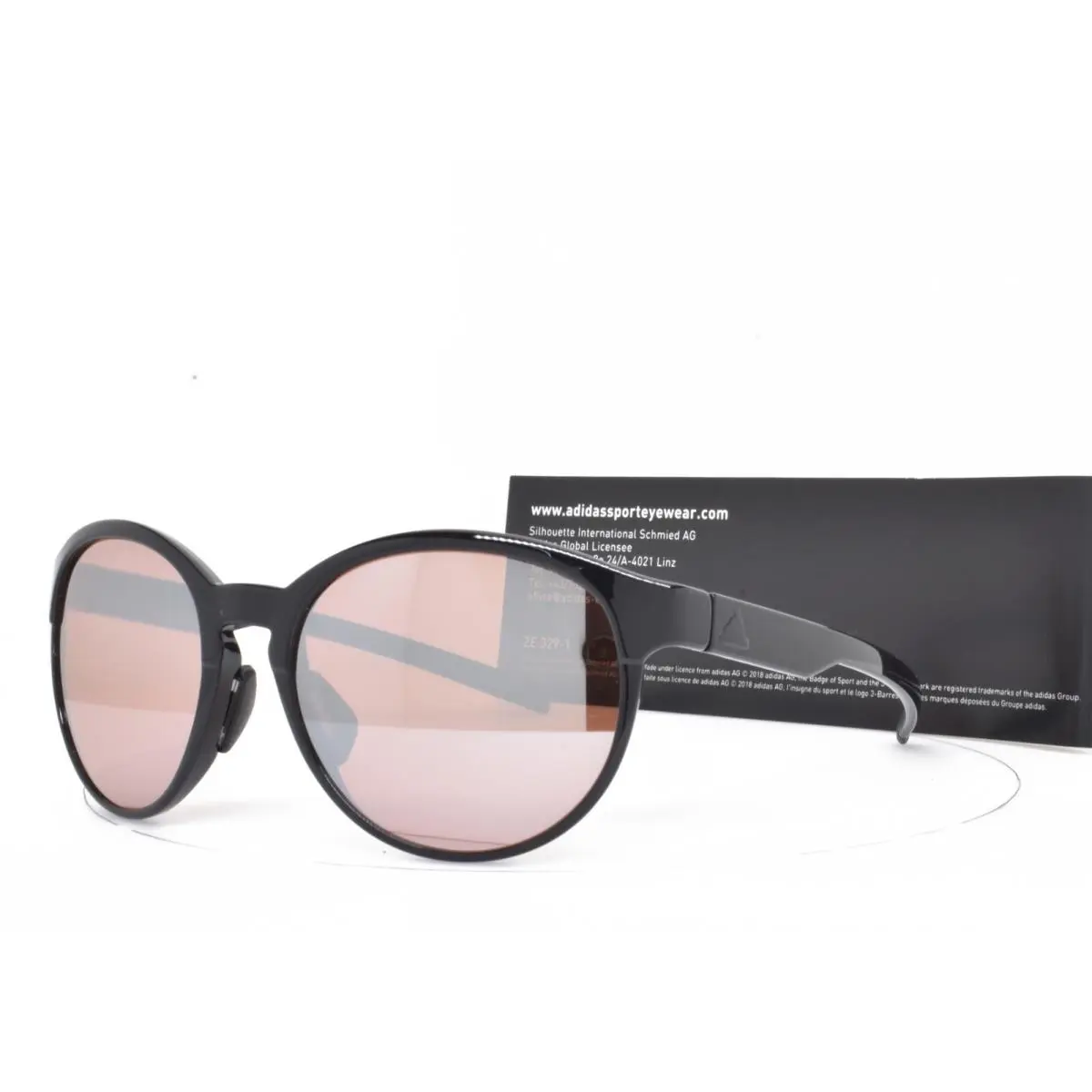 Sunglasses by Silhouette Shiny Black Lst Lens Austria 31 9100 by Adidas