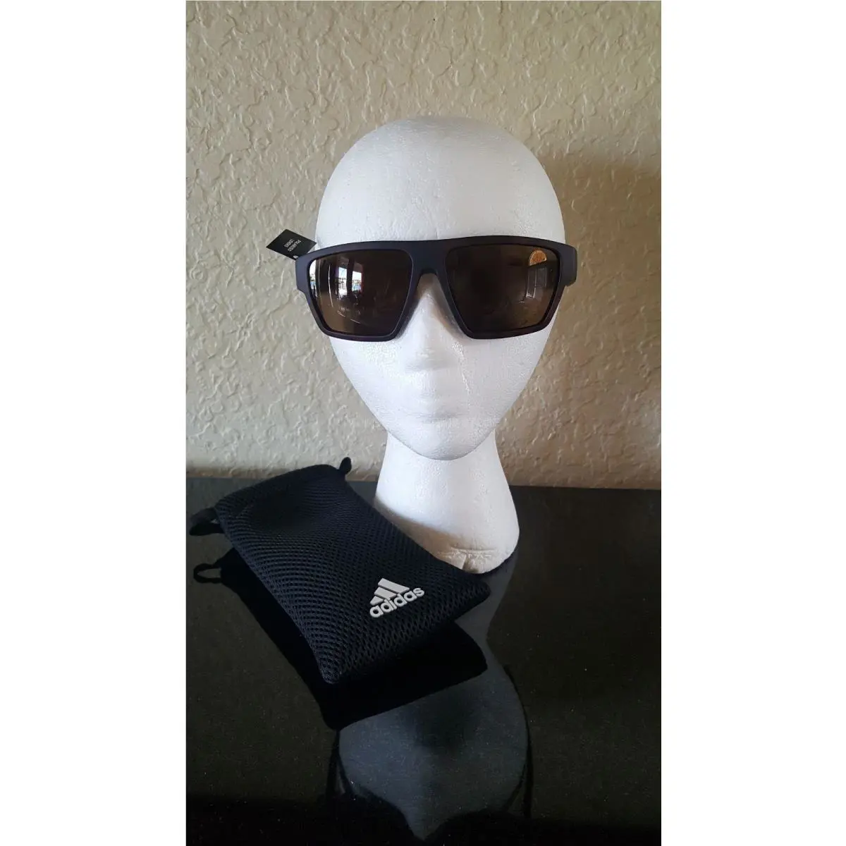 Adidas SP0008 Dark Havana Frame and Brown Polarized 52H Sunglasses