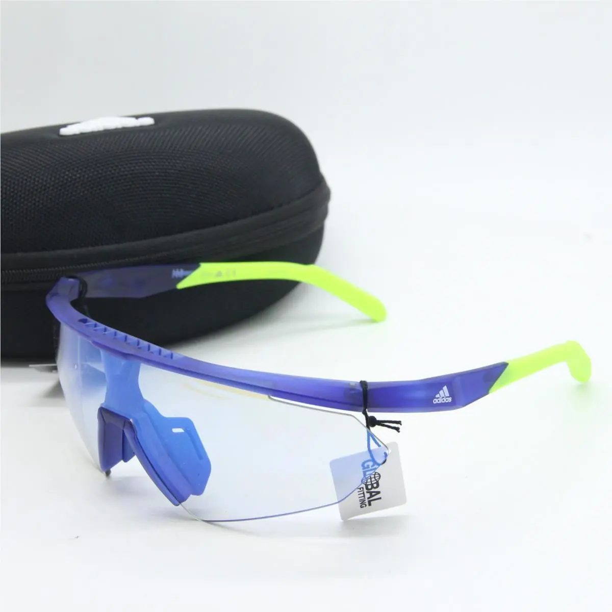 Adidas SP 0015 91X Photochromic Blue Sunglasses W/case 144MM