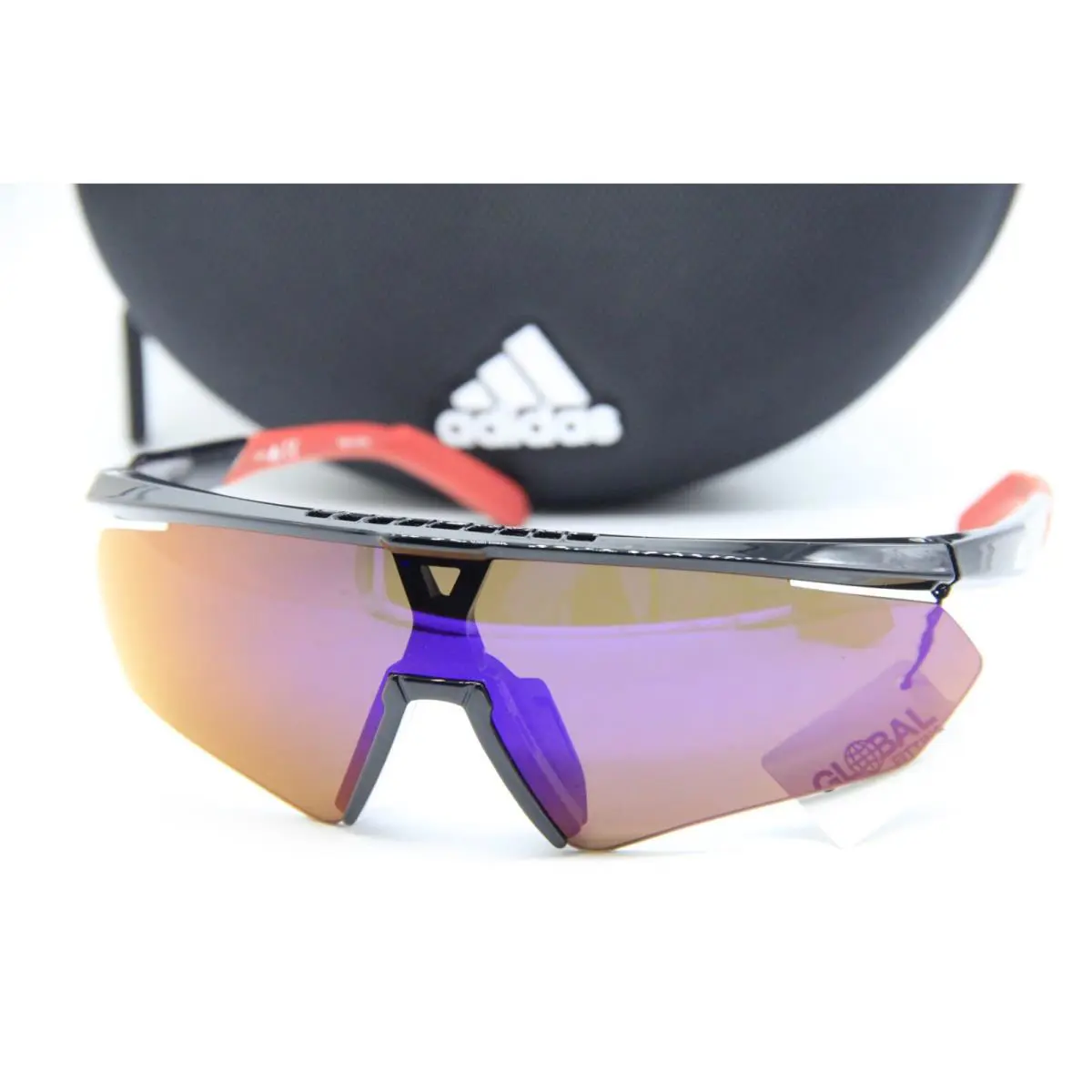 Adidas SP 0027 01L Black Red Sunglasses W/case 146MM