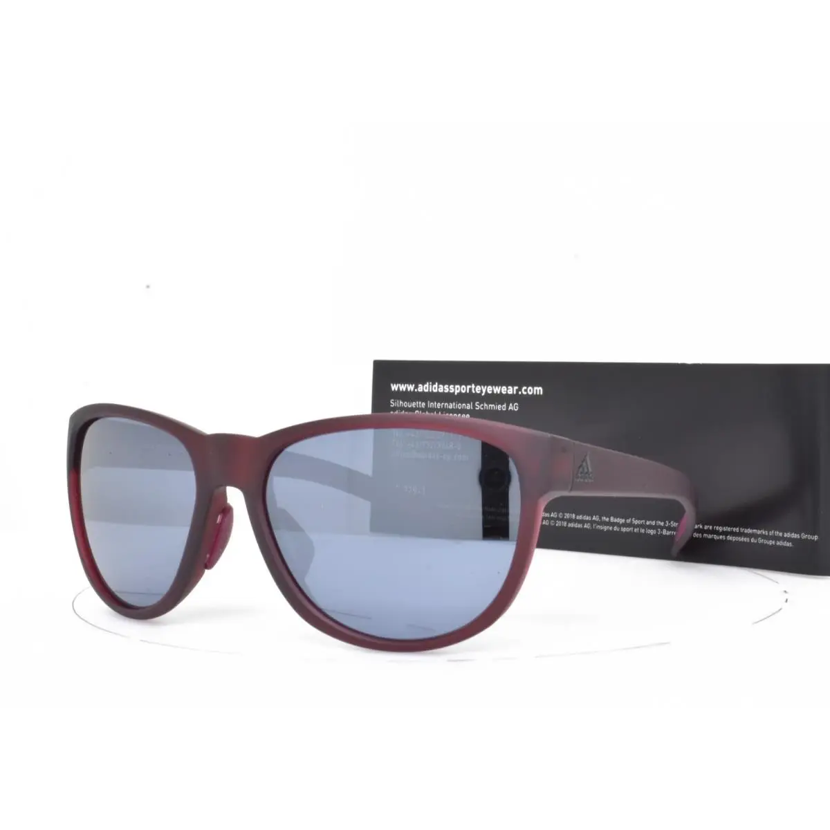Sunglasses by Silhouette Matte Dark Ruby Lst Lens Austria 425 6153 by Adidas