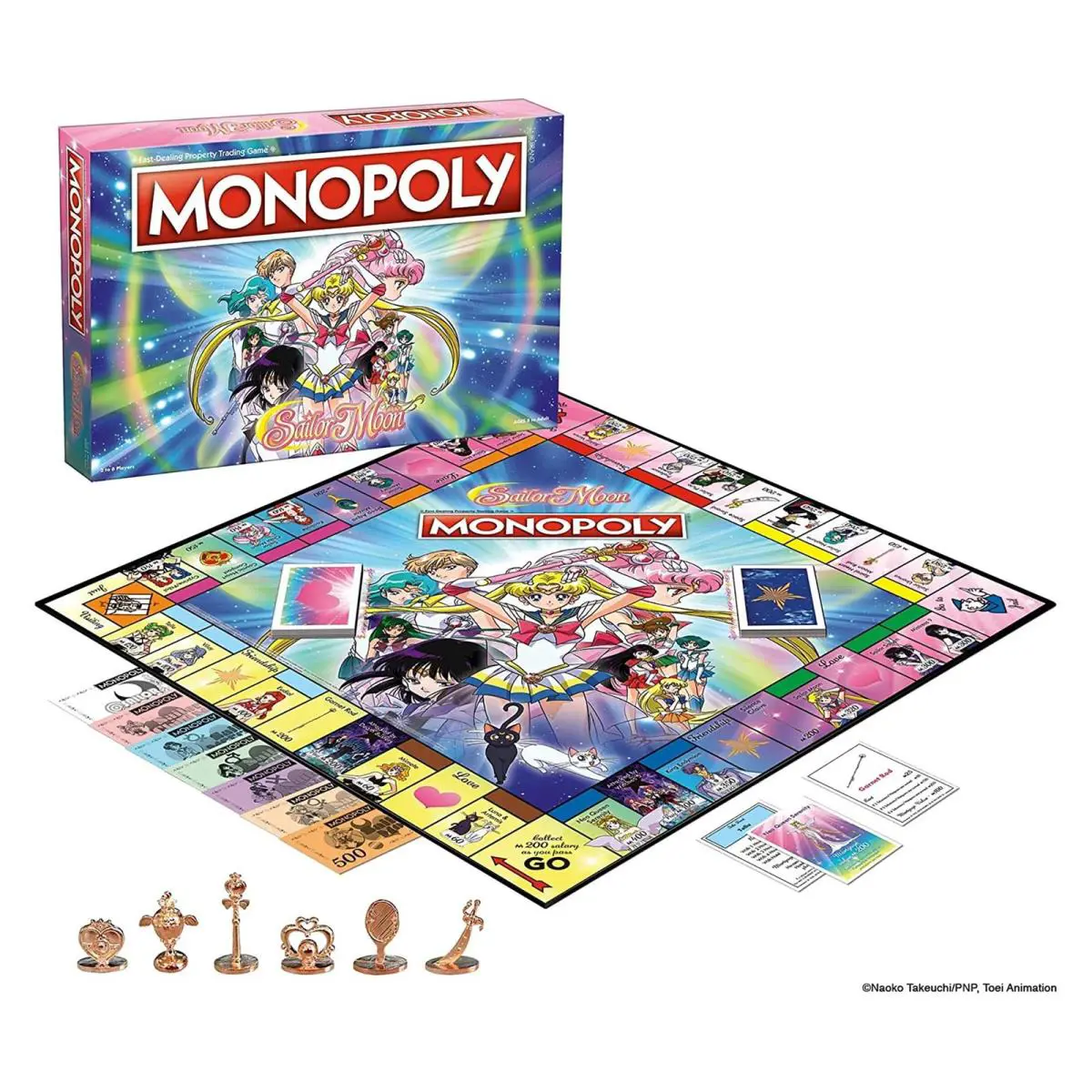 Winning Moves Monopoly Board Game - Sailor Moon Edition - 2+ Players