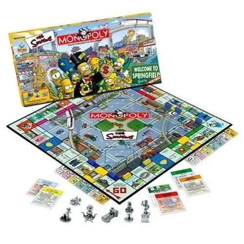 Monopoly The Simpsons Edition Welcome To Springfield 2001 Release