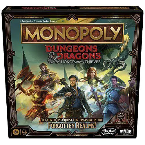 Monopoly Dungeons and Dragons Honor Among Thieves Adventure Board Game