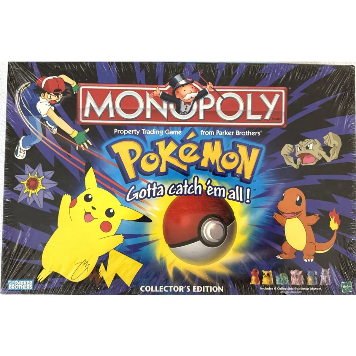 Vintage 1999 Pok Mon Monopoly Collectors Edition Board Game