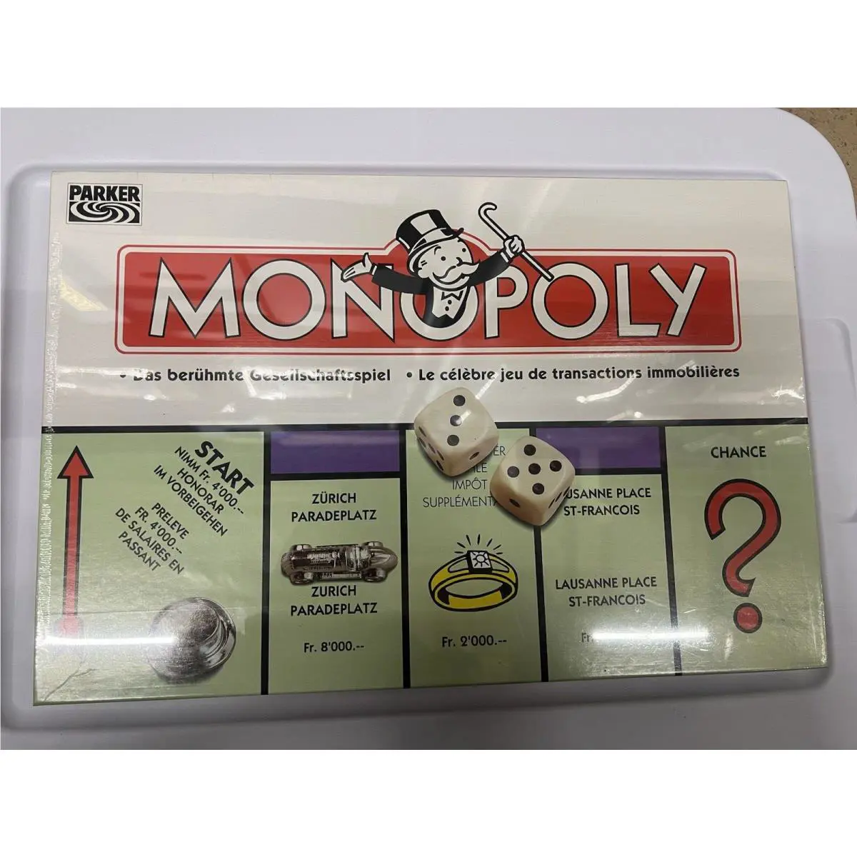 1988 Monopoly German Edition Old Stock