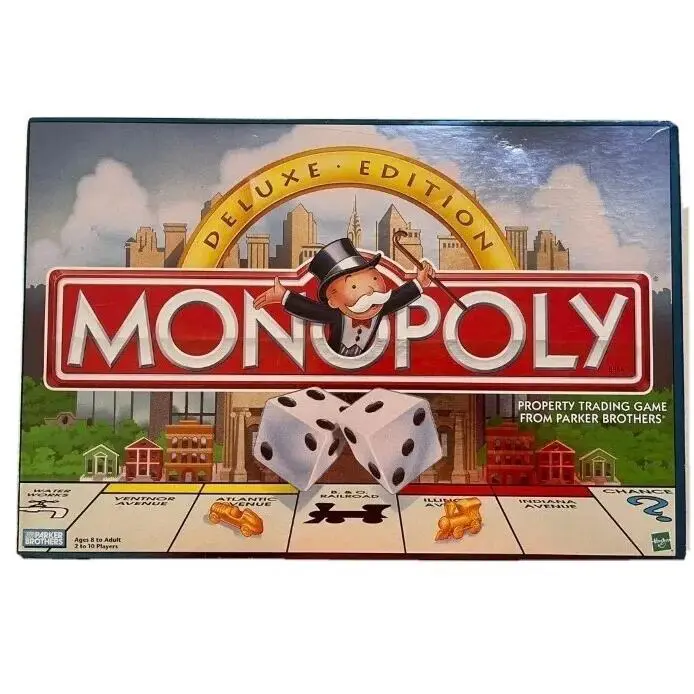 Monopoly Deluxe Edition Vintage 1995 Hasbro Parker Brothers Board Game