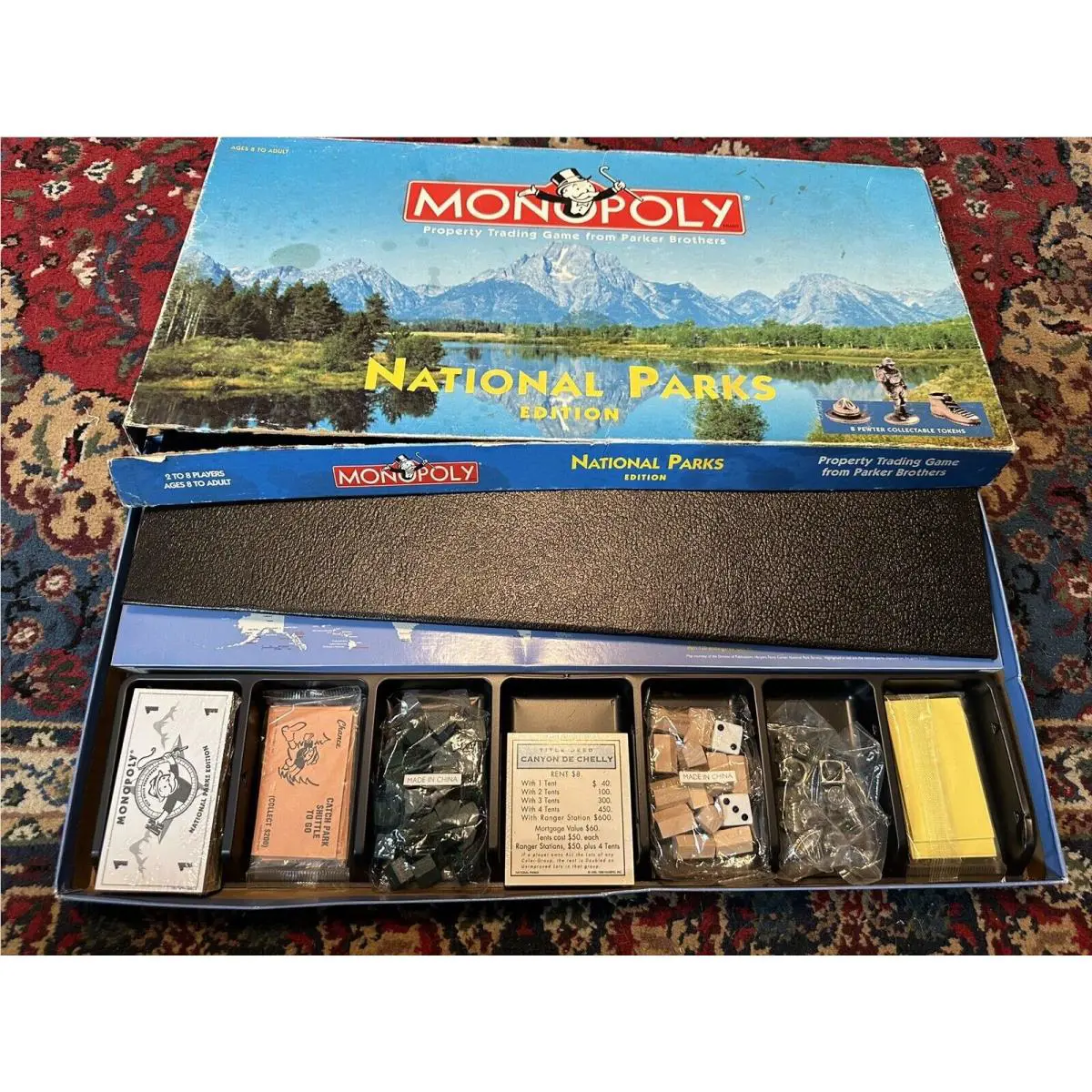 Vintage Monopoly National Parks Edition 1998 Board Game Complete Pieces