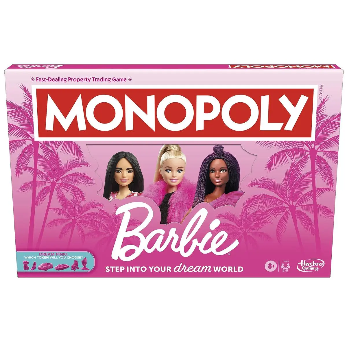 Monopoly Barbie Edition Board Game Dream Big Family Fun Game For Kids