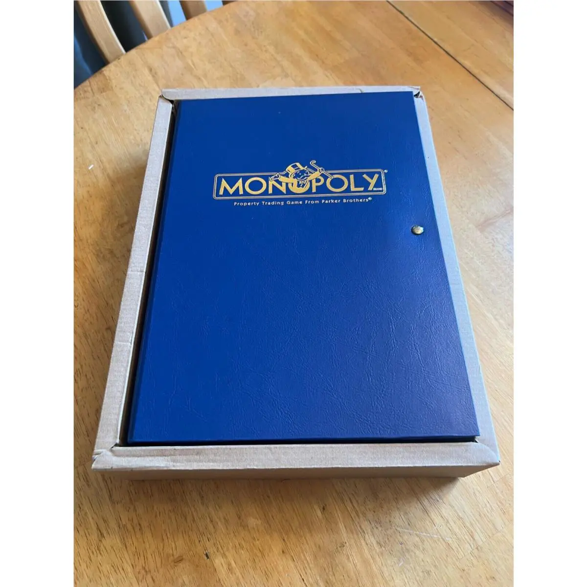 Monopoly Gold Bookshelf Blue Book Collectors Ltd. Edition Numbered Hasbro