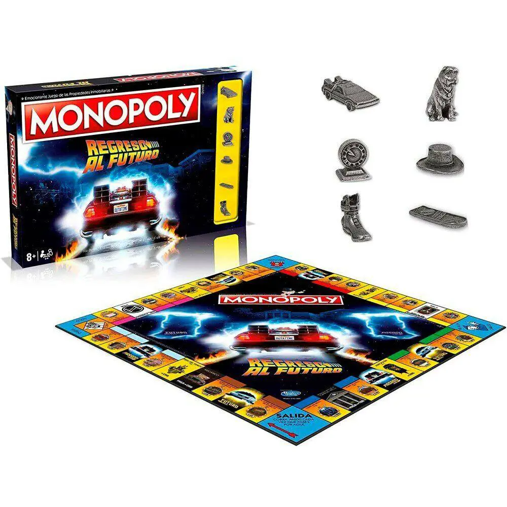 Monopoly Board Game Back to The Future Limited Edition 6 Token Delorean