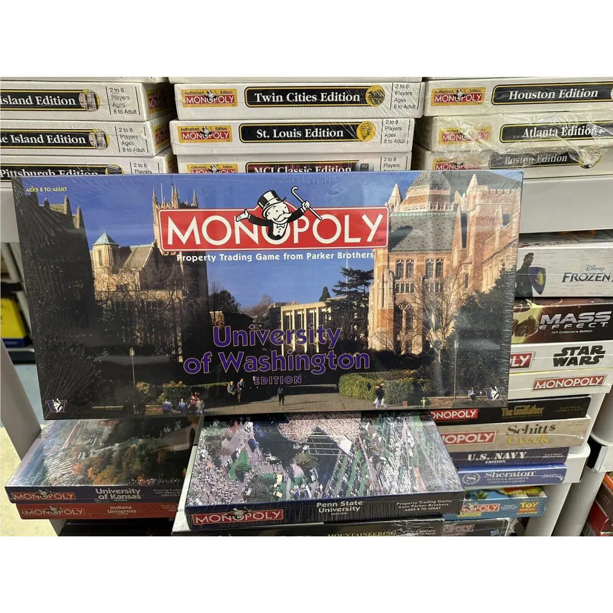 Monopoly University of Washington Edition Board Game Vintage Htf