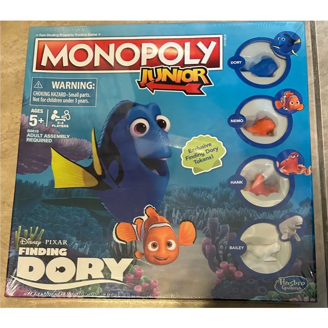 Monopoly Junior Finding Dory Nemo Board Game